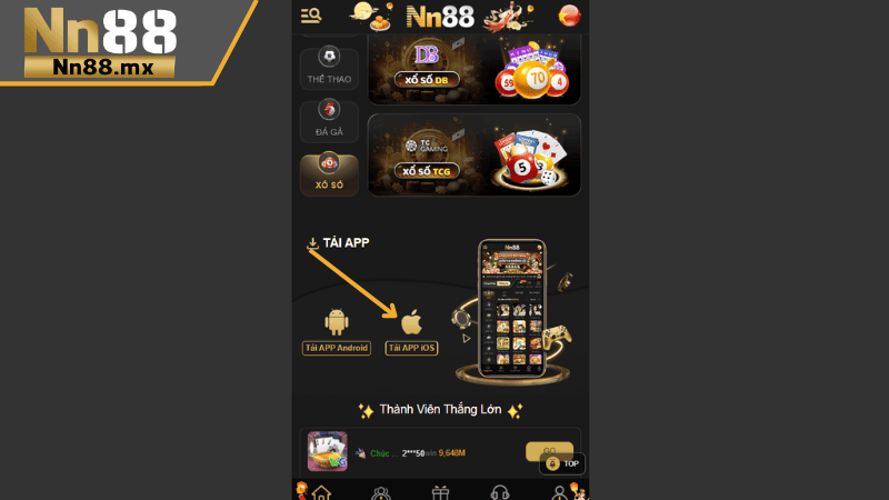 Các bước tải NN88 trên IOS