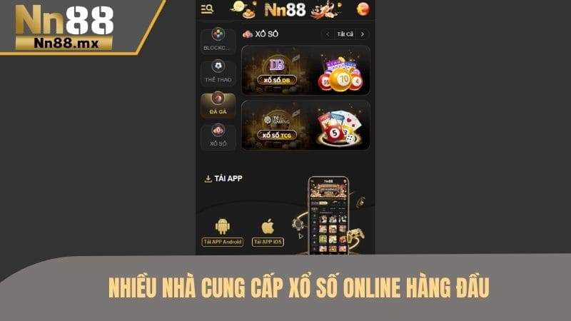 Các sảnh cược hàng đầu có tại xổ số NN88